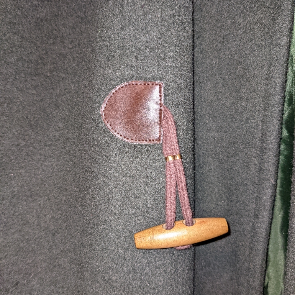 Jessica London Hunter Green Wool Hooded Coat View 3